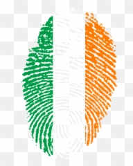 Ireland Flag Png - Ireland Flag Fingerprint Country Pride Drapeau Cote D Ivoire Png,Pride Flag Png