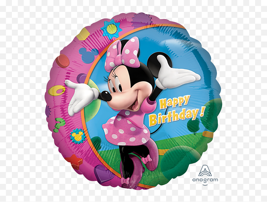 Minnie Happy Birthday Balloon - Birthday Balloon Mickey Mouse Png,Birthday Balloon Png