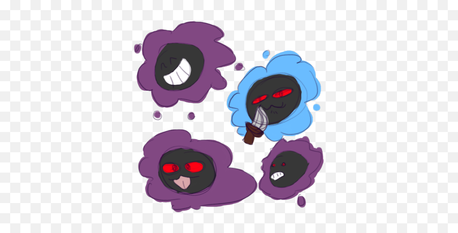 Gastly Pokemon - Cartoon Png,Gastly Png