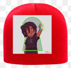Lil Uzi Vert Ultra Soft Skull Cap Beanie - New Patek png