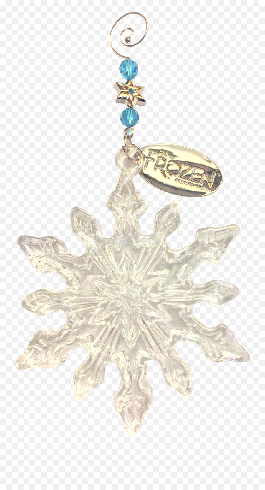 Frozen Glass Snowflake Ornament - Frozen Broadway Snowflake Ornament Png,Frozen Snowflake Png