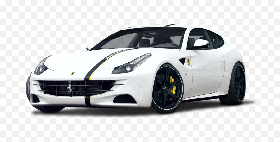 White Ferrari Ff Car Png Image - Sport Car White Background,Ferrari Transparent