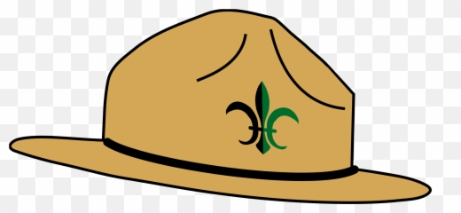 Open - Scout Hat Clipart 2000x928 Png Download Boy