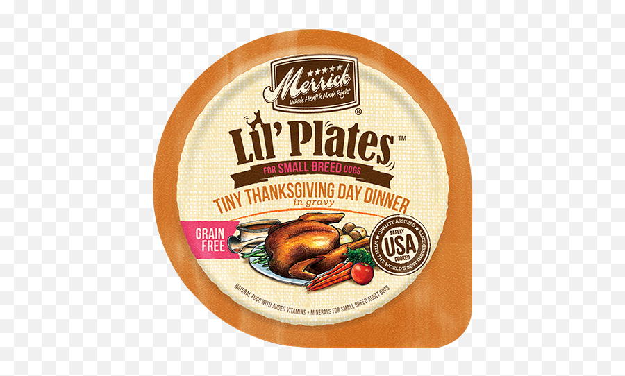 Lilu0027 Plates Grain Free Tiny Thanksgiving Day Dinner 35oz - Merrick Dog Food Lil Plates Png,Grain Texture Png