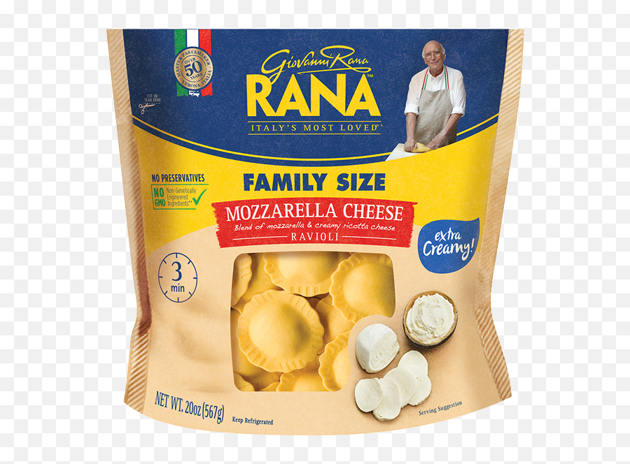 Mozzarella Cheese Ravioli - Giovanni Rana Rana Chicken Mozzarella Tortelloni Png,Mozzarella Sticks Png