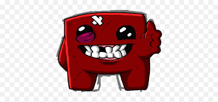Layer - Fictional Character Png,Super Meat Boy Logo