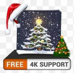 Árbol De Navidad Belleza Gratis Hd Decora Tu Habitación Con Hermosos Paisajes En Televisor Hdr 4k Tv 8k Y Dispositivos Fuego Como Fondo - Bresil Fete National Png,Arbol De Navidad Png