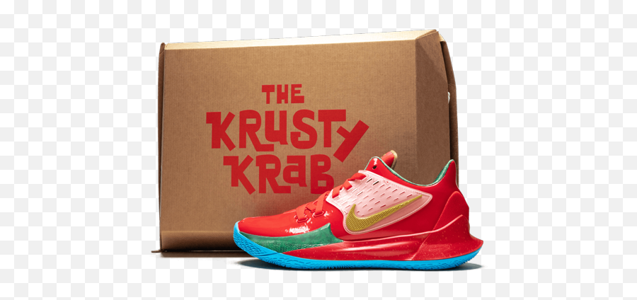 Nike Kyrie Low 2 Spongebob - Mr Krabs Special Box Round Toe Png,Mr Krabs Transparent