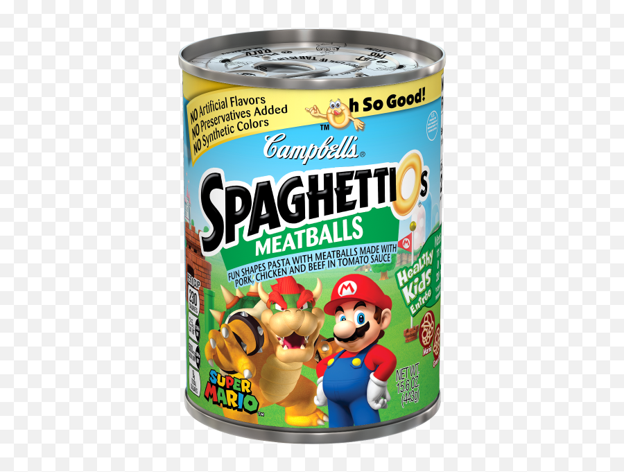Super Mario Bros Shaped Spaghettios With Meatballs - Spaghetti And Meatballs Png,Super Mario Bros Png