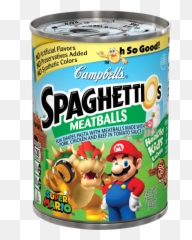 Super Mario Bros Shaped Spaghettios With Meatballs - Spaghetti And Meatballs Png,Super Mario Bros Png