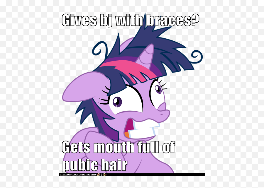 Gives Bj With Braces Gets Mouth Full Of Pubic Hair - Twilight Sparkle Lesson Zero Png,Pubic Hair Png