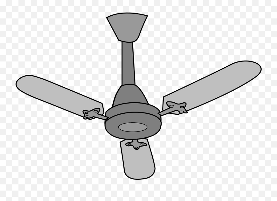 Ceiling - Fan Black And White Png,Ceiling Fan Png
