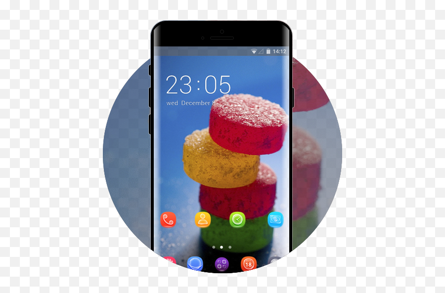 Sweet Candy Free Android Theme U2013 U Launcher 3d - Camera Phone Png,Hulk Icon Pack