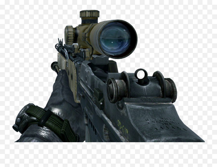 Sniper Scope Call Of Duty Wiki Fandom - Call Of Duty M14 Ebr Png,Sniper Scope Png