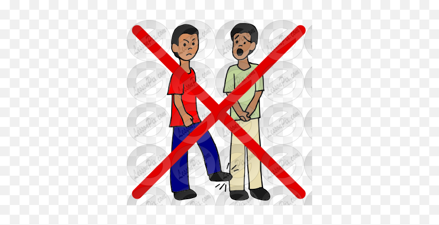 No Kicking Picture For Classroom Therapy Use - Great No For Adult Png,Kicking Icon
