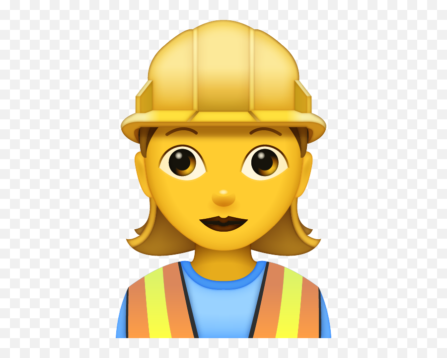 Woman Construction Worker Free - Construction Worker Emoji Png,Construction Worker Png