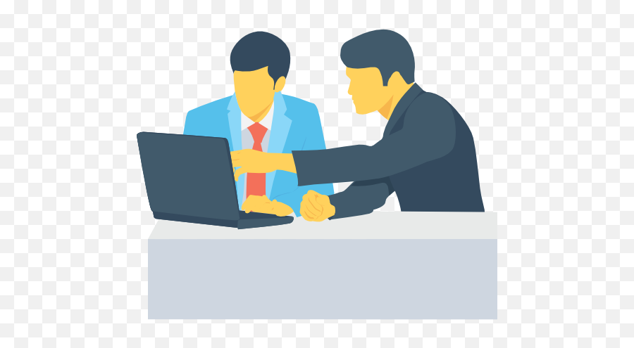 Meeting - Business Meeting Flat Icon Png,Laptop Flat Icon
