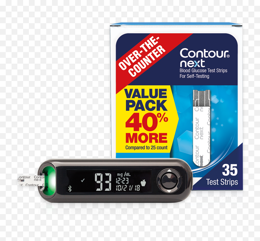 Recommend Contour Next Test Strips Over The Counter - Portable Png,Glucose Meter Icon