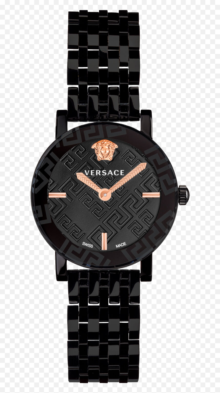 Versace Greca Glass Watch 32mm - Versace Greca Glass Watch Black Png,Versace Womens Vmetal Icon Swiss Quartz Stainless Steel