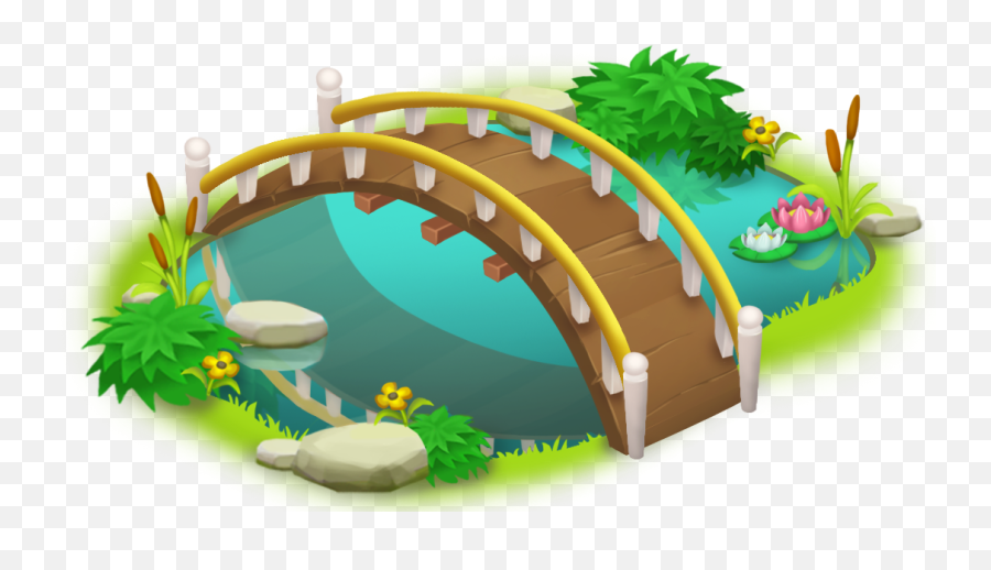 Small Bridge Png Image Clipart - Bridge And Wall Are Made Of Same Material,Garden Png