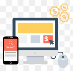 Paid Search Icon Png Yellow - Payperclick Transparent Per Click