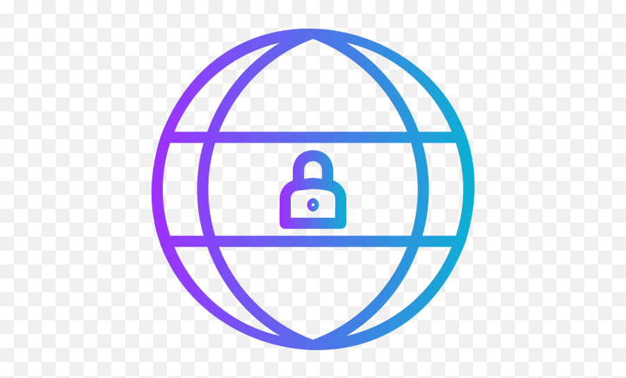 Website Icon Lock Security World Internet - Icon Globe Vector Png,Initiative Icon