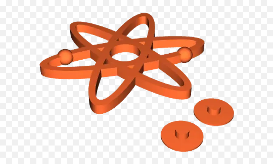Atom Fidget Spinner By Siddharth Download Free Stl Model - Dot Png,Fidget Spinner Icon