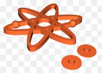 Atom Fidget Spinner By Siddharth Download Free Stl Model - Dot png