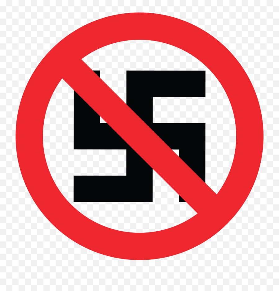 The Sign Fascism Nazism Is Forbidden Crossed Out Nazi - Do Not Clog The Toilet Sign Png,Prohibited Sign Png