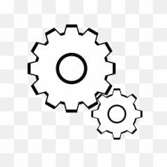 Library Of Crown Gear Vector Black And White Download Png - White Gears Clipart