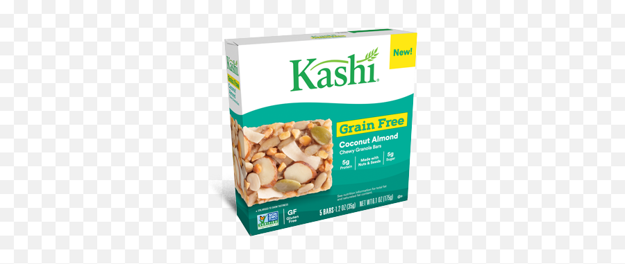 Kashi Grain Free Granola Bars Coconut Almond - Kashi Chocolate Almond Sea Salt Chewy Granola Bars Png,Almonds Png