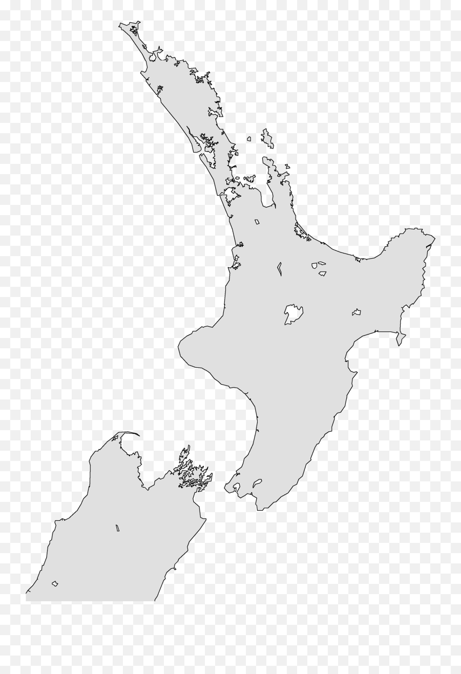 New Zealand North Island Outline - North Island New Zealand Outline Png,New Zealand Png