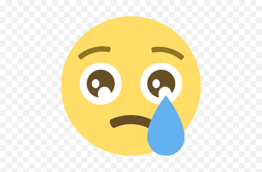 Crying Face Emoji For Facebook Email - Crying Face Emoji Png,Tear Emoji Png