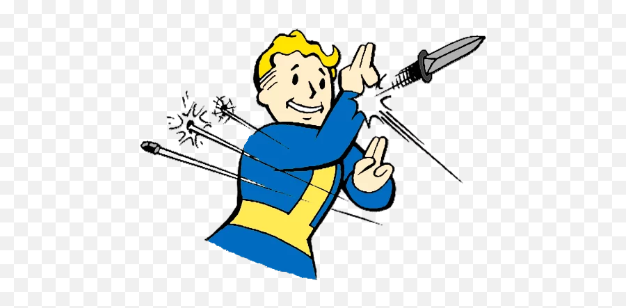 Fallout Png Hd U0026 Free Hdpng Transparent Images - Fallout Vault Boy With A Sword,Pip Boy Png