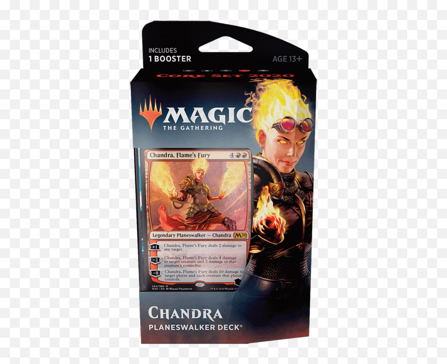 Magic The Gathering Core Set 2020 Planeswalker Deck Colour Red - Core Set 2020 Planeswalker Deck Chandra Png,Magic The Gathering Png
