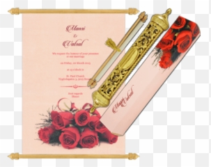 Wedding Invitations Scroll Design - Terete Scroll Wedding Cards png