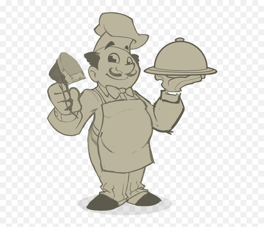Mascot Logo Design For Fast Food Restaurant - Cartoon Png,Restaurant Logos With A Sun