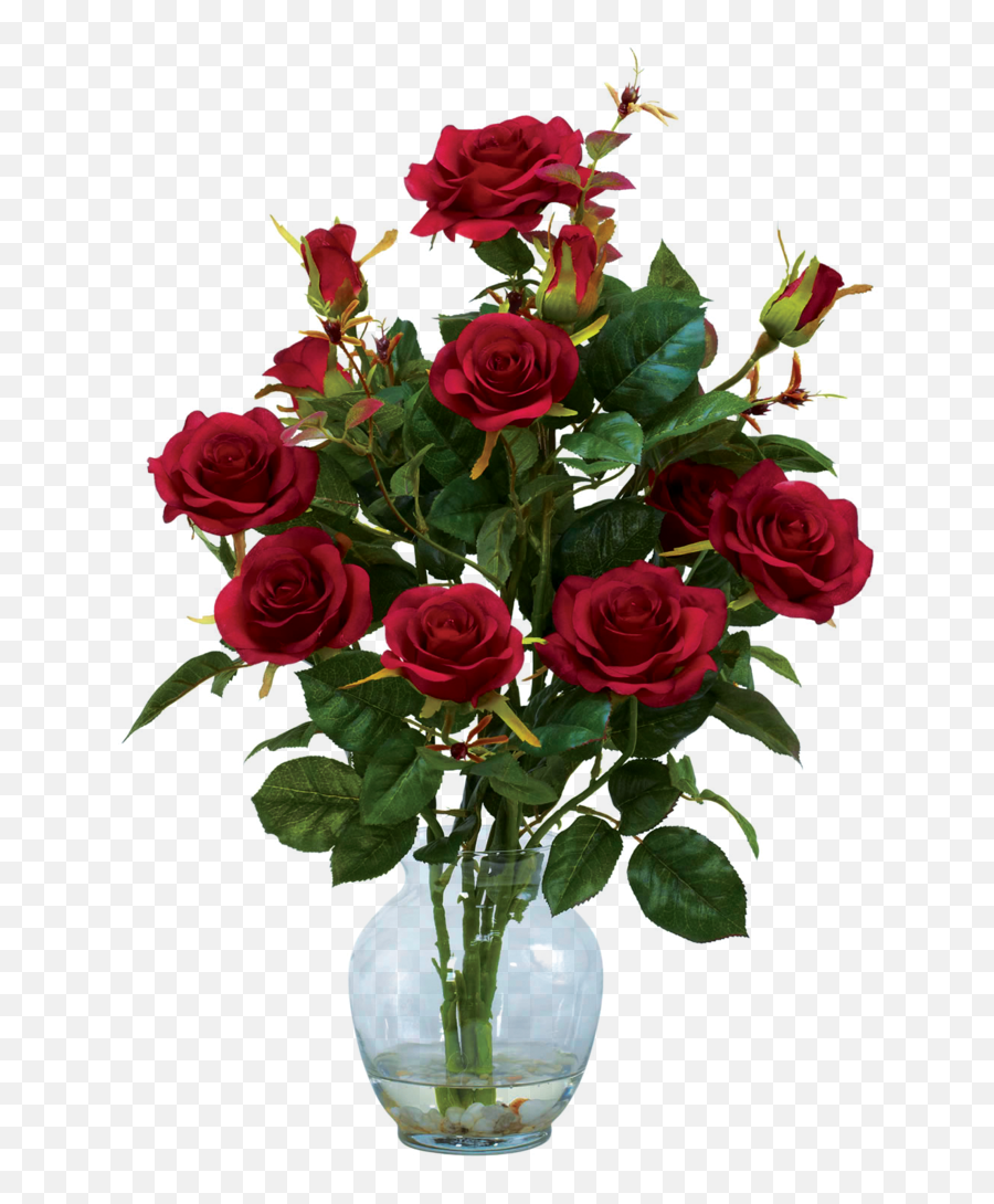 Rose Bush Clipart Flowering Plant - Rose Flowers With Vase Png,Rose Bush Png