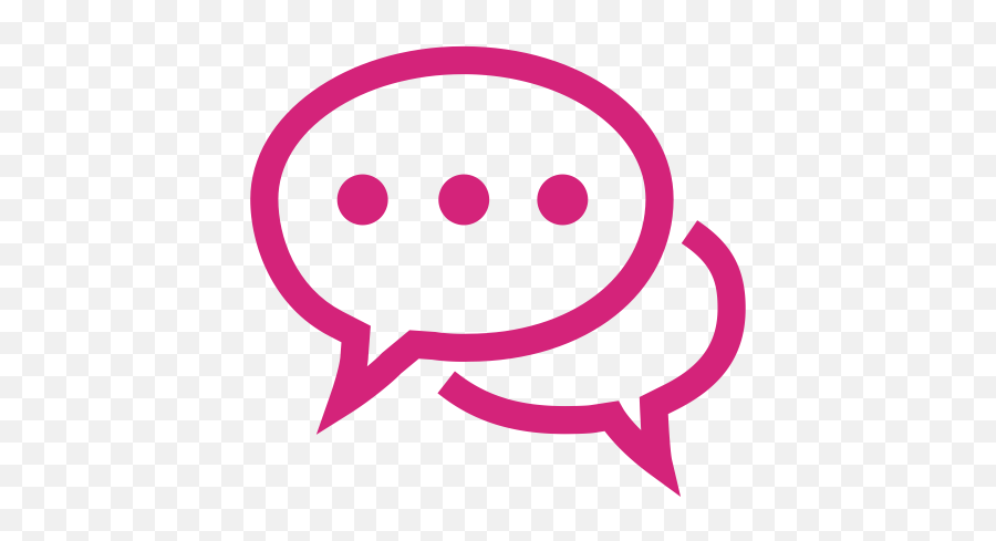 Pink Text Message Icon