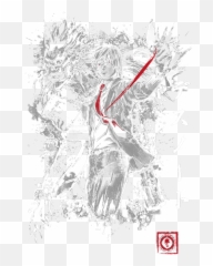 Death Note Light Yagami Carry - all Pouch Sketch png