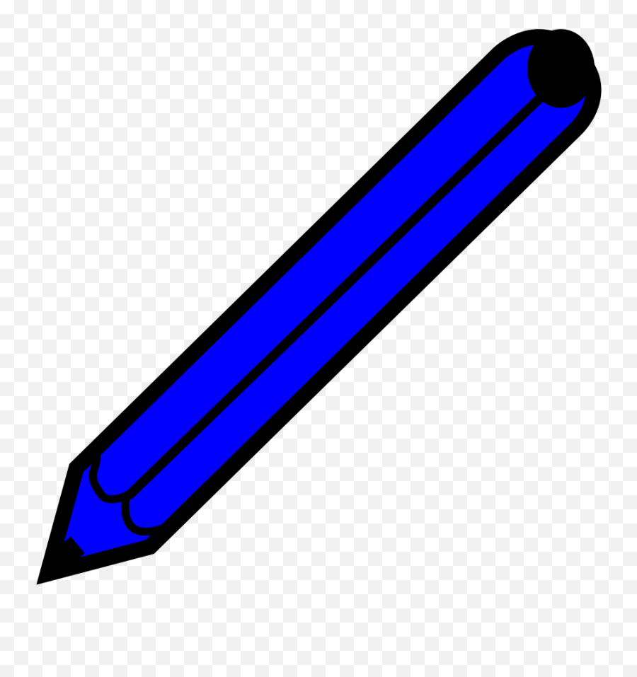 Clip Transparent Library Blue Pencil Clipart - Blue Pencil Blue Pencil Clipart Png,Pencil Clipart Transparent