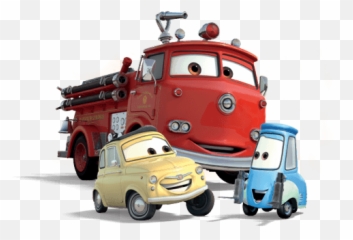 Disney Cars Group Png Transparent - Red Cars Fire Engine,Disney Cars Png