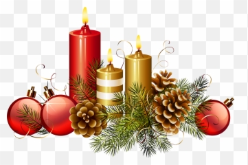 Download Christmas Candles Png Clipart Image - Christmas Transparent Background Christmas Candle Clipart,Candles Transparent Background