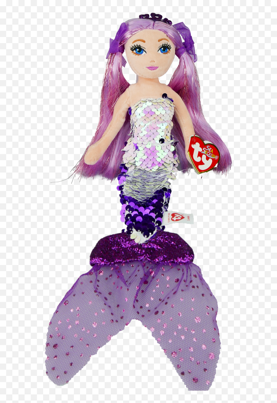 Lorelei The Purple Mermaid Regular Sea Sequins - Ty Sea Sequins Mermaid Lorelei Png,Sequins Png