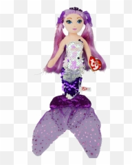 Lorelei The Purple Mermaid Regular Sea Sequins - Ty Sea Sequins Mermaid Lorelei Png,Sequins Png
