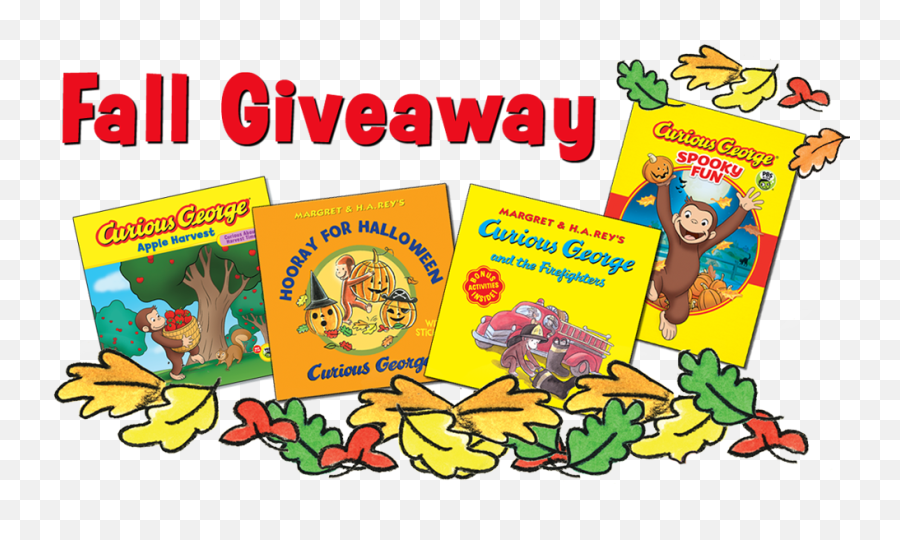 Fall Giveaway - Curious George Curious George Books Png,Curious George Png