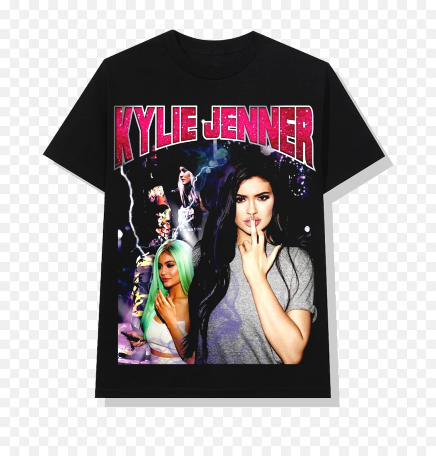 Black Retro 90s T Shirt Kylie Jenner - Kylie Jenner T Shirt Png,Kylie Jenner Png