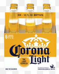 Corona Light 6pk 12oz - Beer png