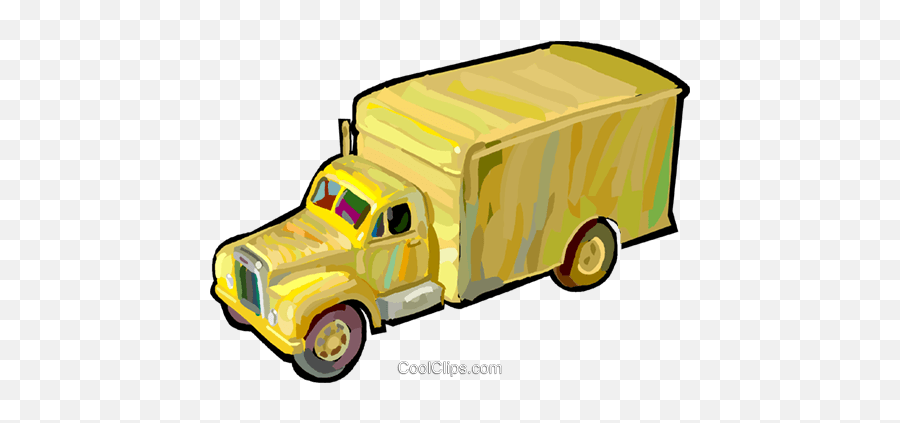 Moving Truck Royalty Free Vector Clip Art Illustration - Commercial Vehicle Png,Moving Truck Png