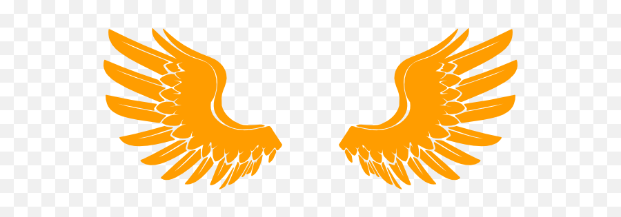 Orange Wing Logo - Logodix Clip Art Png,Wings Vector Png